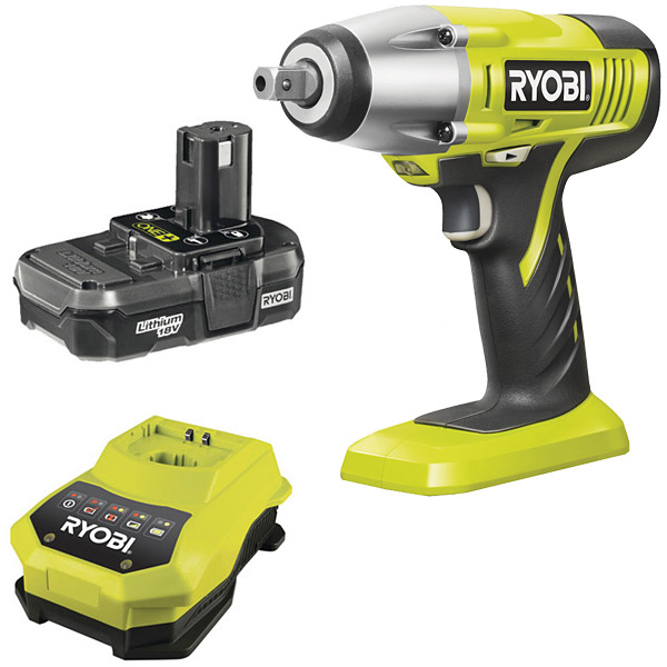 Ryobi BIW180M 18V Impact Wrench & 1.3Ah Battery Kit