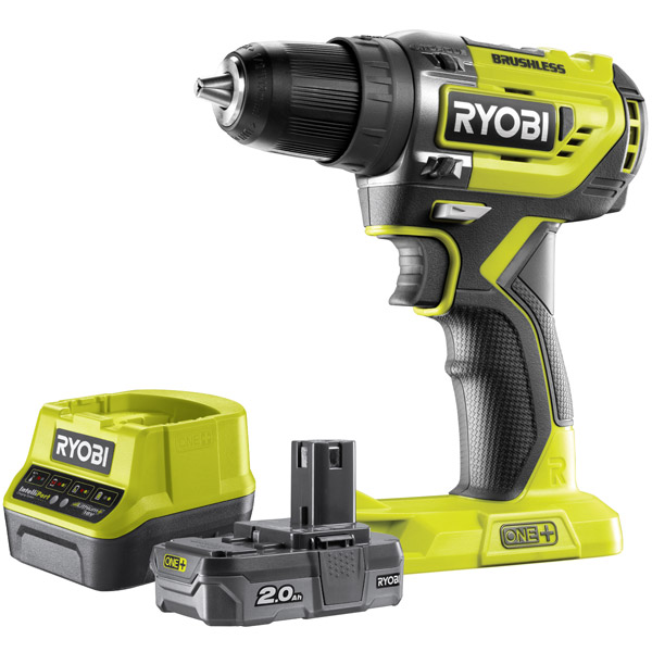 Compact Brushless Drill Driver R18DD5-120 2.0Ah Kit
