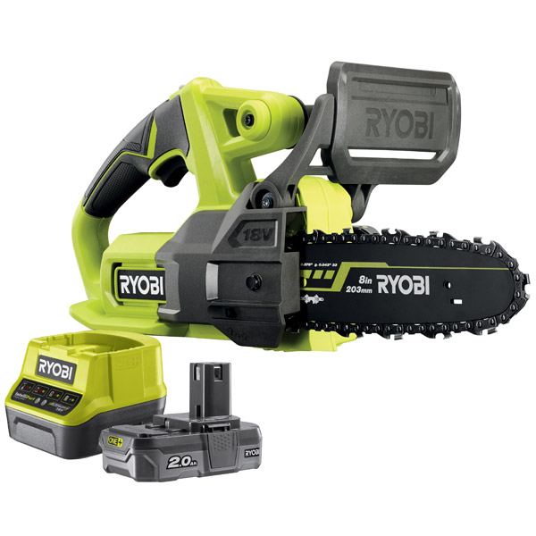 Ryobi ONE+ Compact 20cm Chainsaw 2.0Ah Kit 18V RY18CS20A120