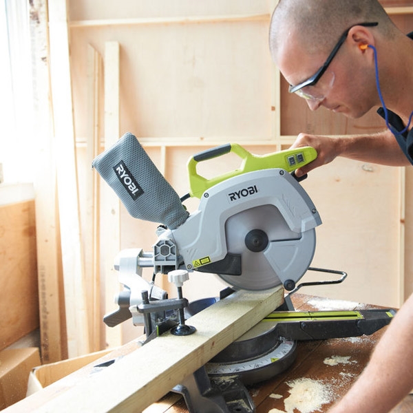 Ryobi EMS254L 254mm Compound Slide Mitre Saw