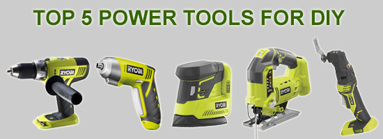 Top Five Power Tools for DIY Logo Top Five Power Tools for DIY Logo