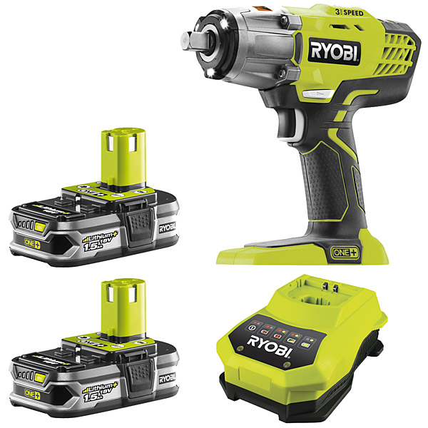 Ryobi R18IW3 18V Impact Wrench Kit