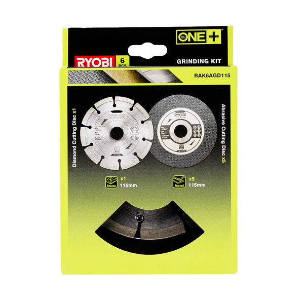 Ryobi 115mm Angle Grinder Blade Set 6 Piece RAK6AGD115