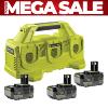 Ryobi ONE+ 6-Port Battery Charger Kit (3 x 4.0Ah) 18V RC186PLUS3