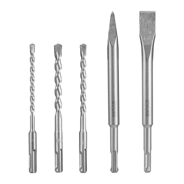 Ryobi 5 Piece SDS+ & Chisel Bit Set RAKSP05