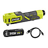 Ryobi USB Lithium High Pressure Inflator Kit (1 x 2.0Ah) 4V RI4-120G