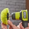 Ryobi Medium Bristle Round Scrubber Brush (110mm) RACLRM110