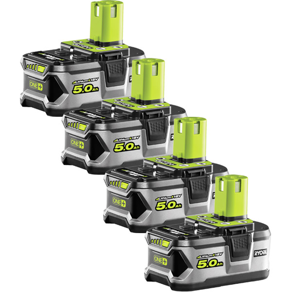 Ryobi 5.0Ah Battery Saver Pack (inc 4 x One+ 5.0 18v Batteries)