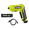 Ryobi USB Lithium Pivoting Screwdriver Kit (1 x 2.0Ah) 4V RSDP4-120G