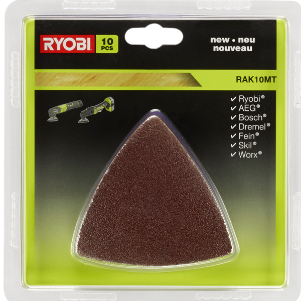 Ryobi RAK10MT 10 Piece Multi Tool Sanding Paper Set