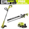 Ryobi ONE+ Grass Trimmer & Hedge Trimmer Combo Pack (1x 2.0Ah) 18V RY18LT18HTA-120