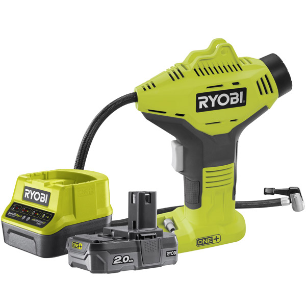 Ryobi ONE+ High Pressure Inflator 18V R18PI-120 2.0Ah Kit