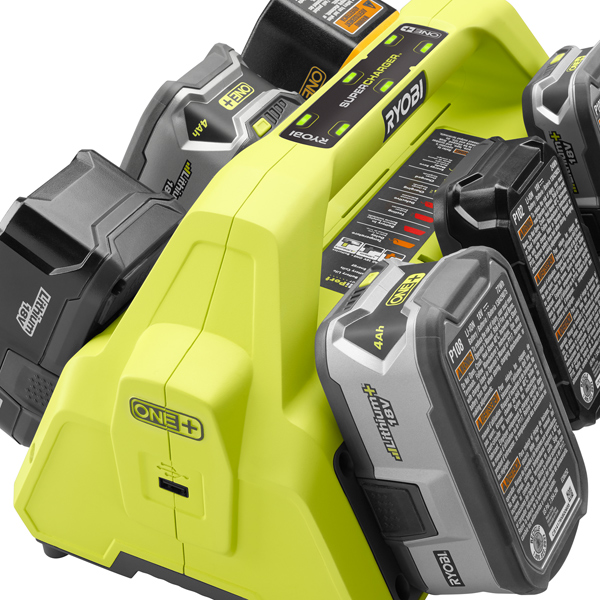Ryobi RC18627 18V ONE+ 6Port Charger 4.0Ah Kit