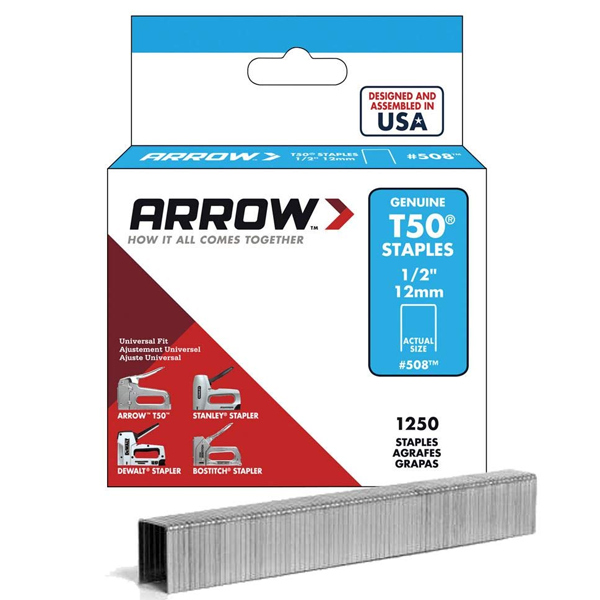Arrow ARRT5012S 1250 12mm T50 Staples