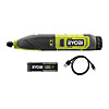 Ryobi USB Lithium Power Carver 4V RPC4-120G 2.0Ah Kit