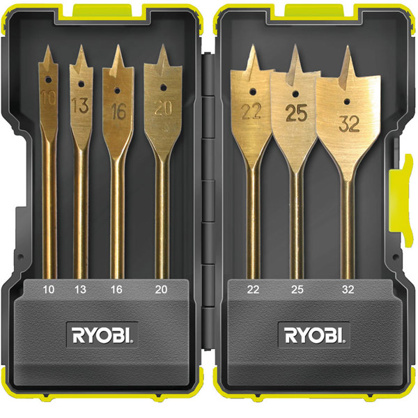 Ryobi RAK07SB 7 Piece Spade Bit Set