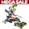 Ryobi ONE+ 216mm Sliding Mitre Saw 18V R18MS216-150 5.0Ah Kit