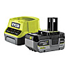 Ryobi ONE+ 4.0Ah Battery & Compact Charger Kit 18V RC18120-140