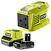 Ryobi ONE+ Battery Inverter 18V RY18BI150A-120 2.0Ah Kit