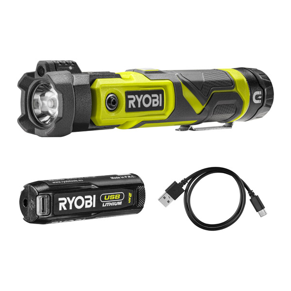 Ryobi USB Pivoting Light Kit (1x 2.0Ah) 4V RLP4-120G