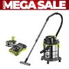 Ryobi ONE+ Wet & Dry Vac 18V R18WDV-150 5.0Ah Kit