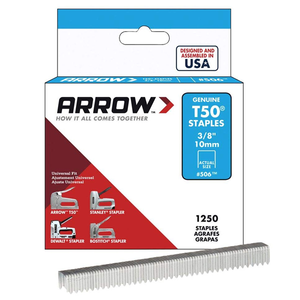 Arrow ARRT5038S 1250 10mm T50 Staples