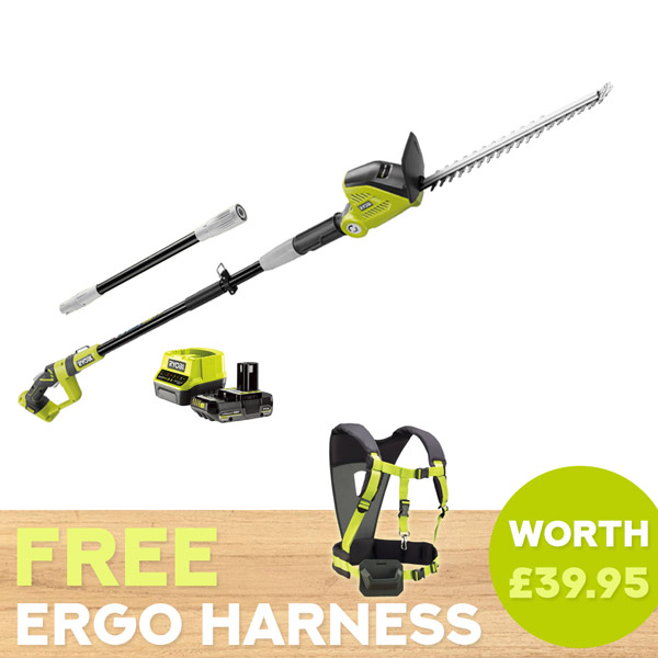 Ryobi Hedge Trimmer Starter Kit RPT184520 18V ONE+ Extendable 45cm