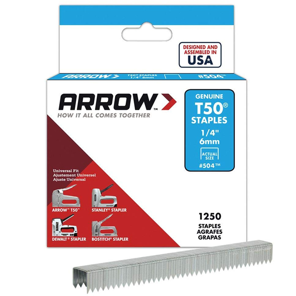 Arrow ARRT5014S 1250 6mm T50 Staples