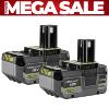 Ryobi ONE+ 4.0Ah Lithium+ Compact Battery Twin Pack 18V RB1840X RB18L40/2