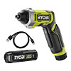 Ryobi USB Screwdriver Kit (1x 2.0Ah) 4V RSD4-120T