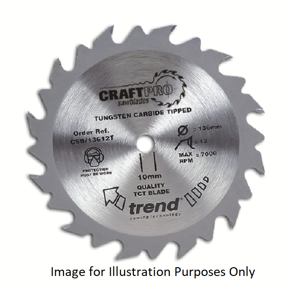 Trend CSB/18424TA 184mm(7 1/4") 16B 24T C/SAW BLADE