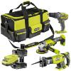 Ryobi ONE+ Grinder, Recip Saw & Drill Combo Pack 18V