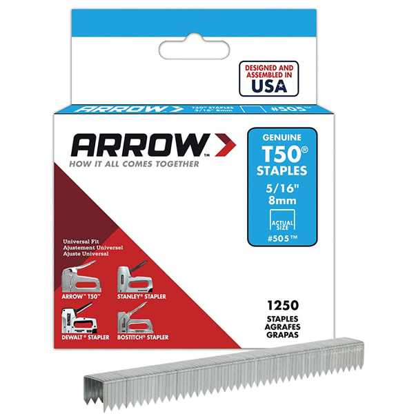 Arrow ARRT50516S 1250 8mm T50 Staples