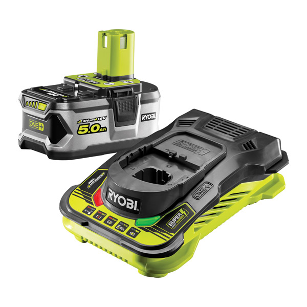 Ryobi 5.0Ah Battery and Fast Charger Kit RC18150-150