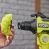 Ryobi Medium Bristle Round Scrubber Brush (110mm) RACLRM110
