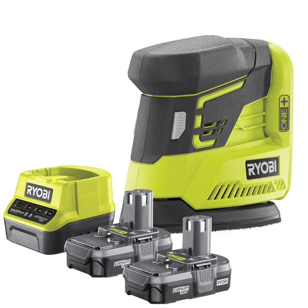 Ryobi ONE+ Palm Sander Starter Kit R18PS213