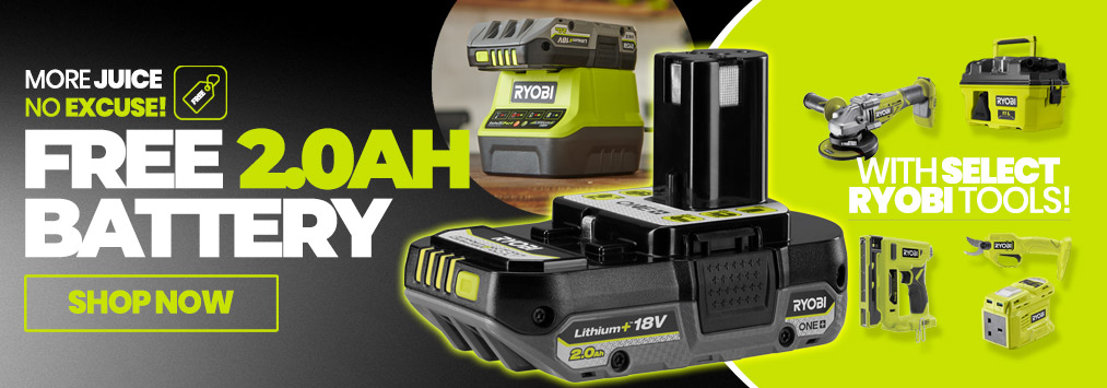 Free 2.0Ah Battery Offer
