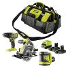 Ryobi ONE+ Combi Drill, Circular Saw & Random Orbital Sander Kit (2x 2.0Ah) 18V RCK183DL-2C20S