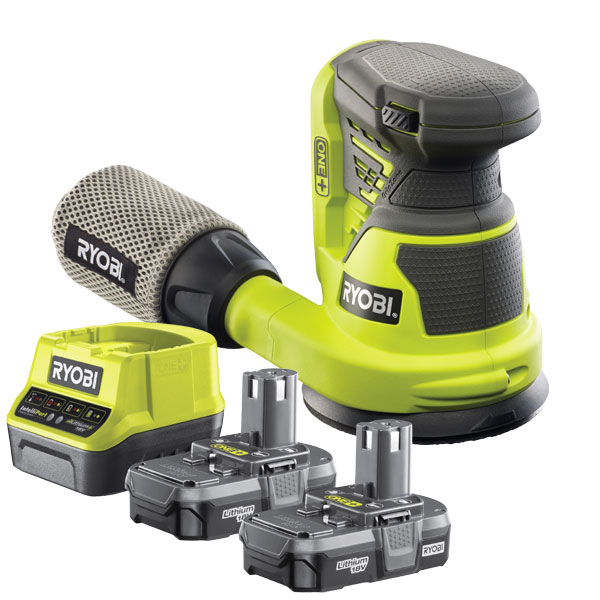 Ryobi ONE+ Random Orbital Sander Starter Kit R18ROS213