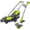 Ryobi ONE+ Grass Trimmer & Lawn Mower Twin Pack 18V 5.0Ah Kit