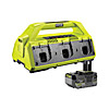 Ryobi ONE+ 6-Port Battery Charger Kit (1 x 4.0Ah) 18V RC186PLUS1