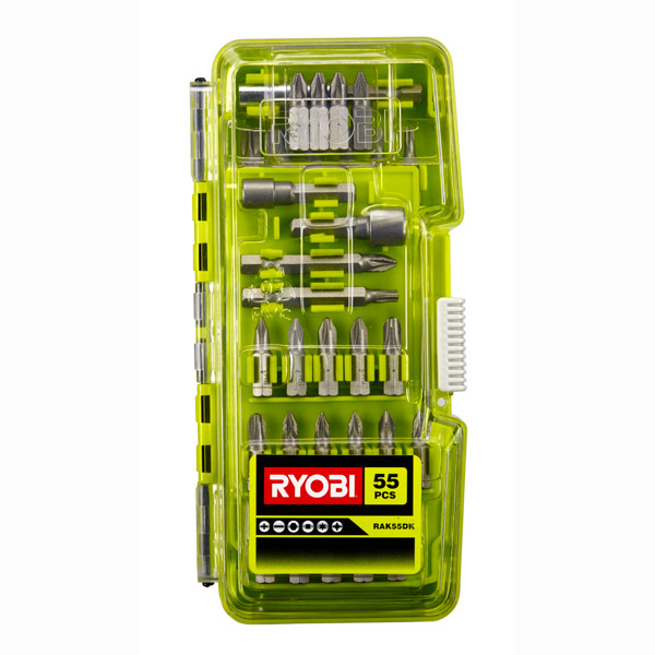 Ryobi 55 Piece Screwdriving Bit Set RAK55DK